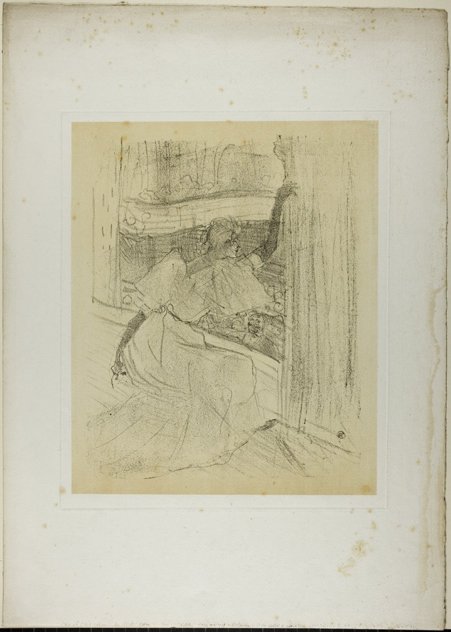 Yvette Guilbert íjat vesz, Yvette Guilberttől alkotó: Henri de Toulouse Lautrec