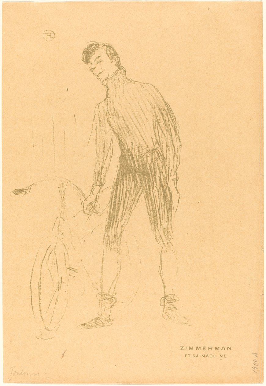 Zimmerman és a gép (Zimmerman és a gépe) alkotó: Henri de Toulouse Lautrec