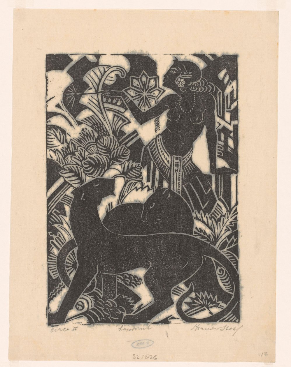Circe II (eredeti cím a tárgyon) alkotó: Henri van der Stok (signed by artist)