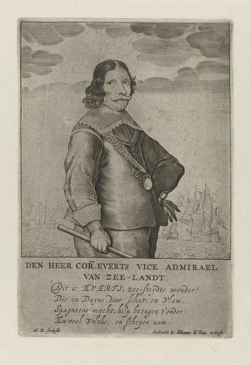 Cornelis Evertsen portréja alkotó: Henrick Rochuszn van Dagen