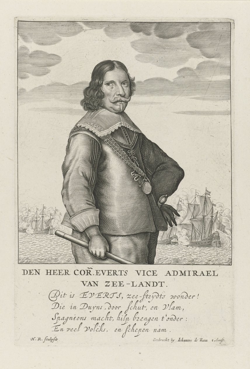 Cornelis Evertsen portréja alkotó: Henrick Rochuszn van Dagen
