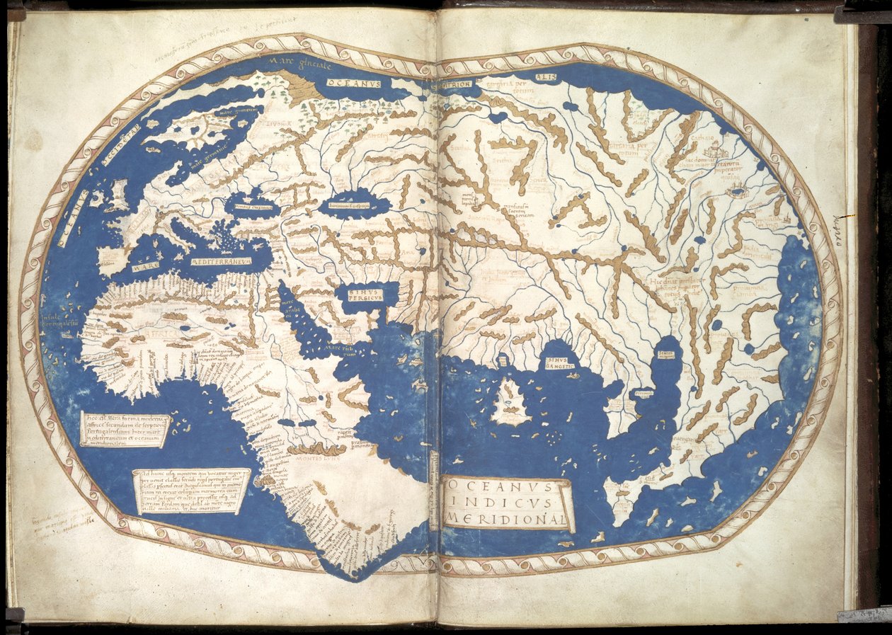 Világtérkép, c. 1490 alkotó: Henricus Martellus Germanus