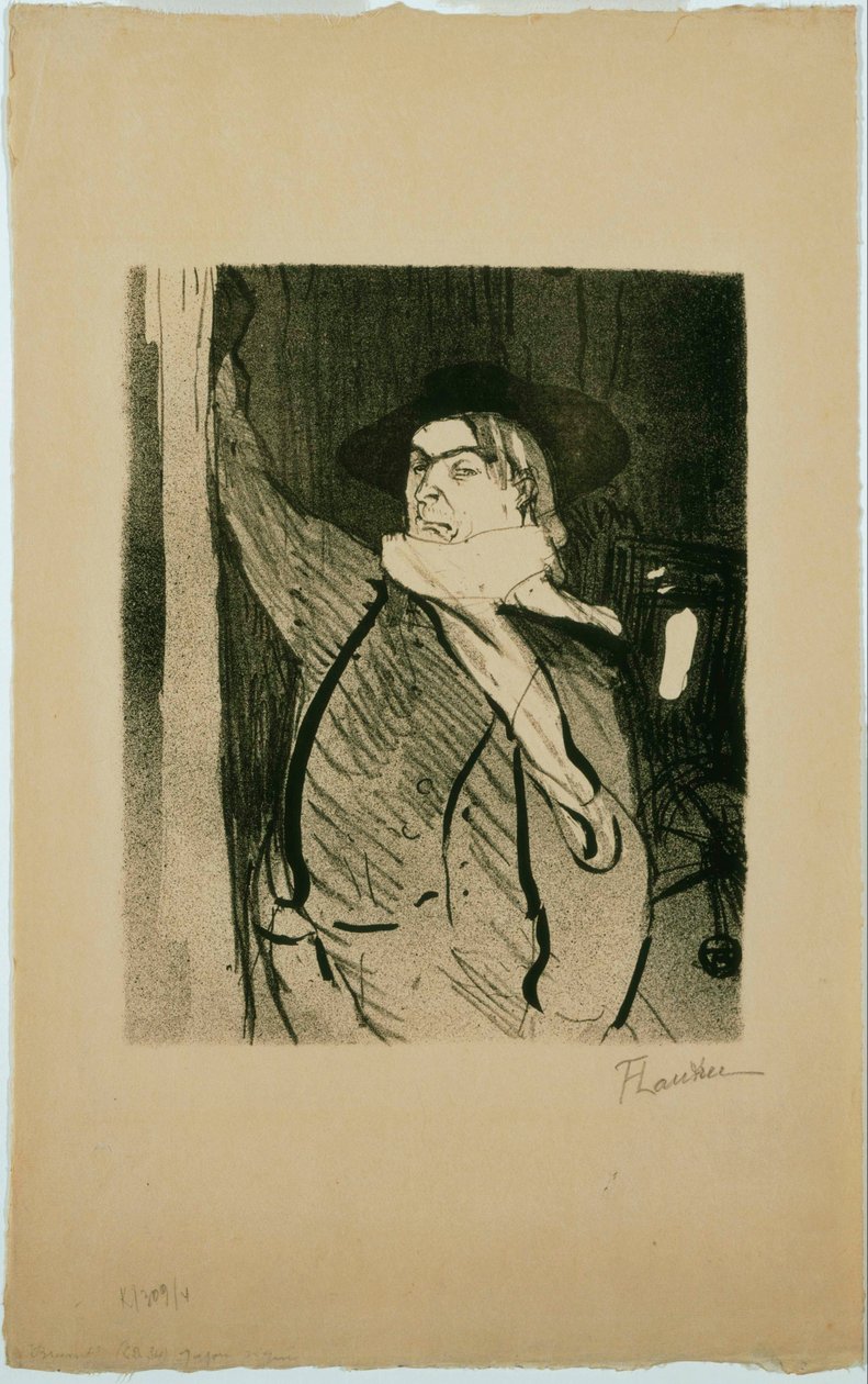Aristide Bruant alkotó: Henri de Toulouse Lautrec