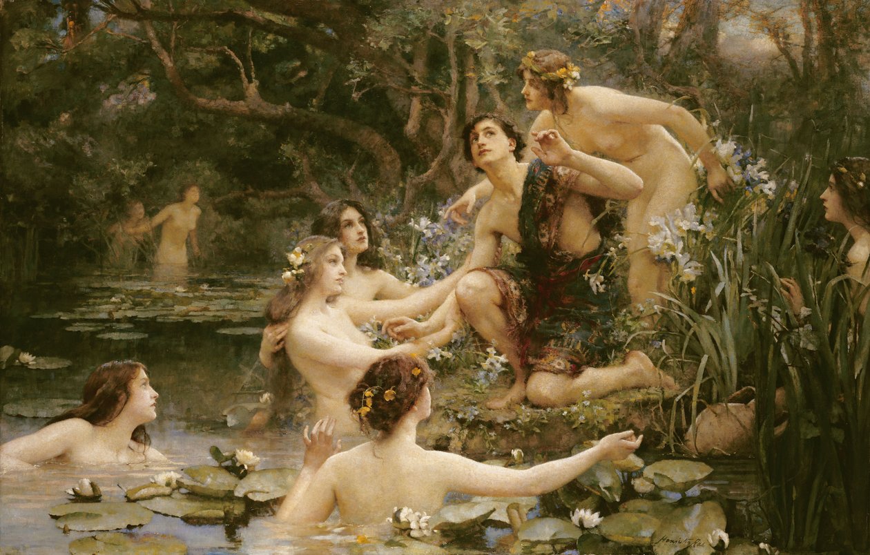 Hylas és a vízi nimfák alkotó: Henrietta Rae