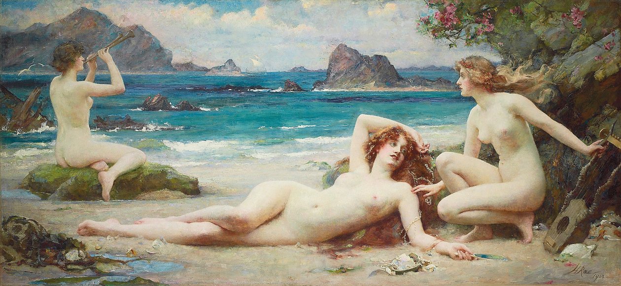 A szirénák, 1903 alkotó: Henrietta Rae