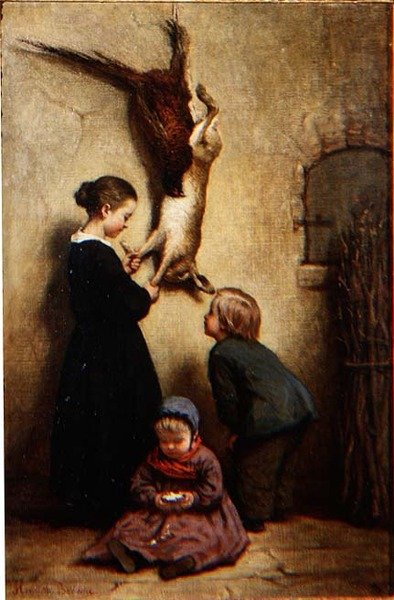 Friss játék (olaj, vászon) alkotó: Henriette Browne