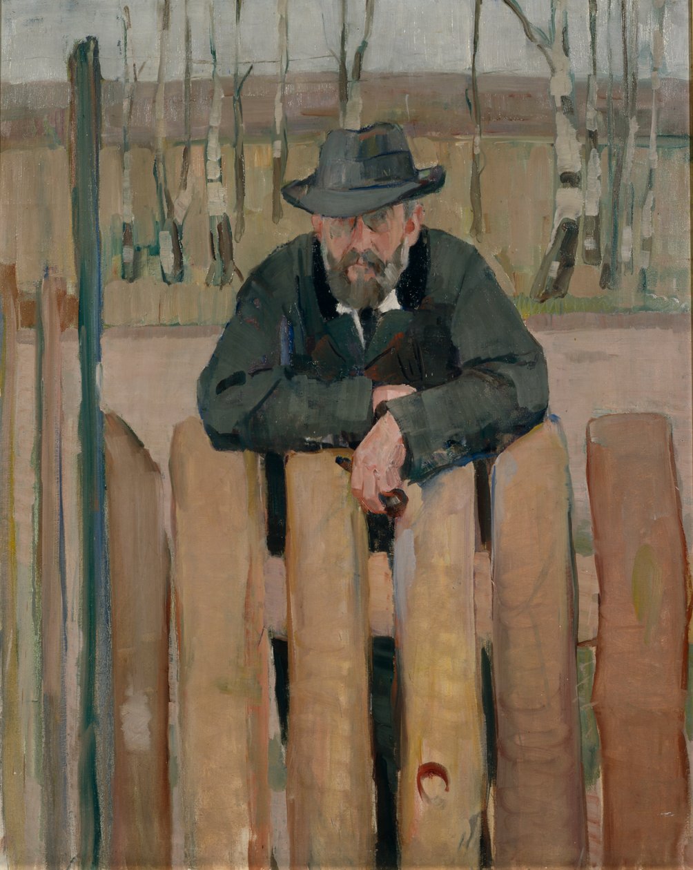 Hans Jaeger portréja (olaj, vászon) alkotó: Henrik Lund
