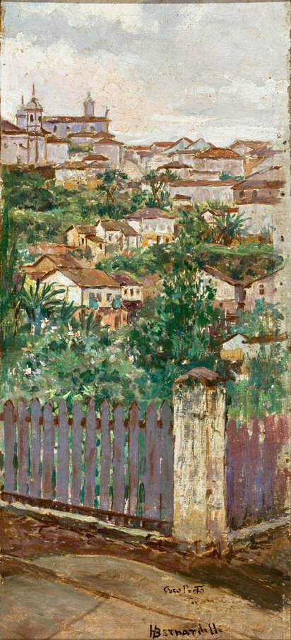 Ouro Preto Portugues tája: Ouro Preto tája alkotó: Henrique Bernardelli
