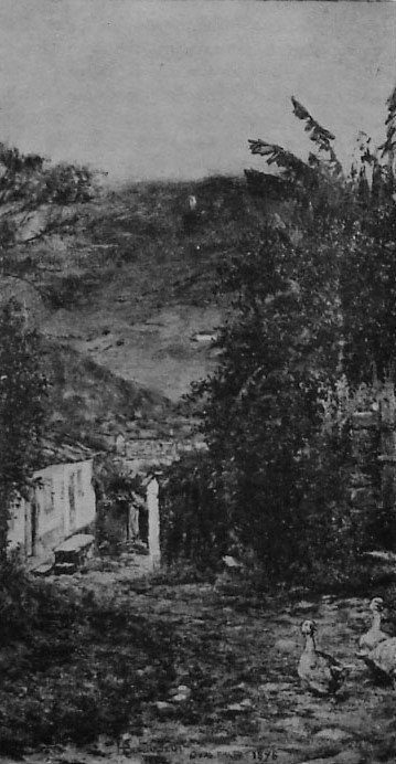 Ouro Preto tája Português: Ouro Preto tája alkotó: Henrique Bernardelli