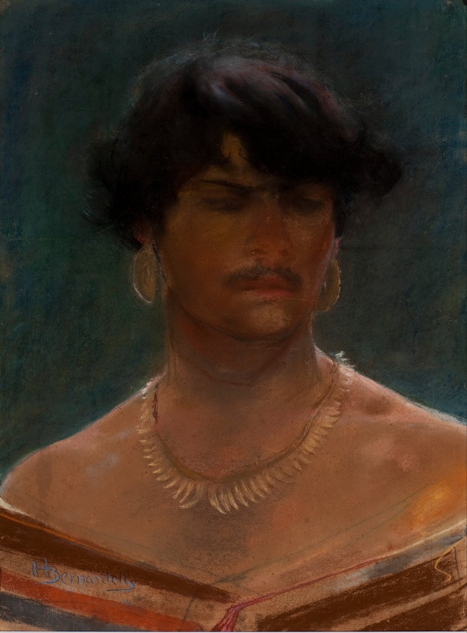 Egy indián feje alkotó: Henrique Bernardelli