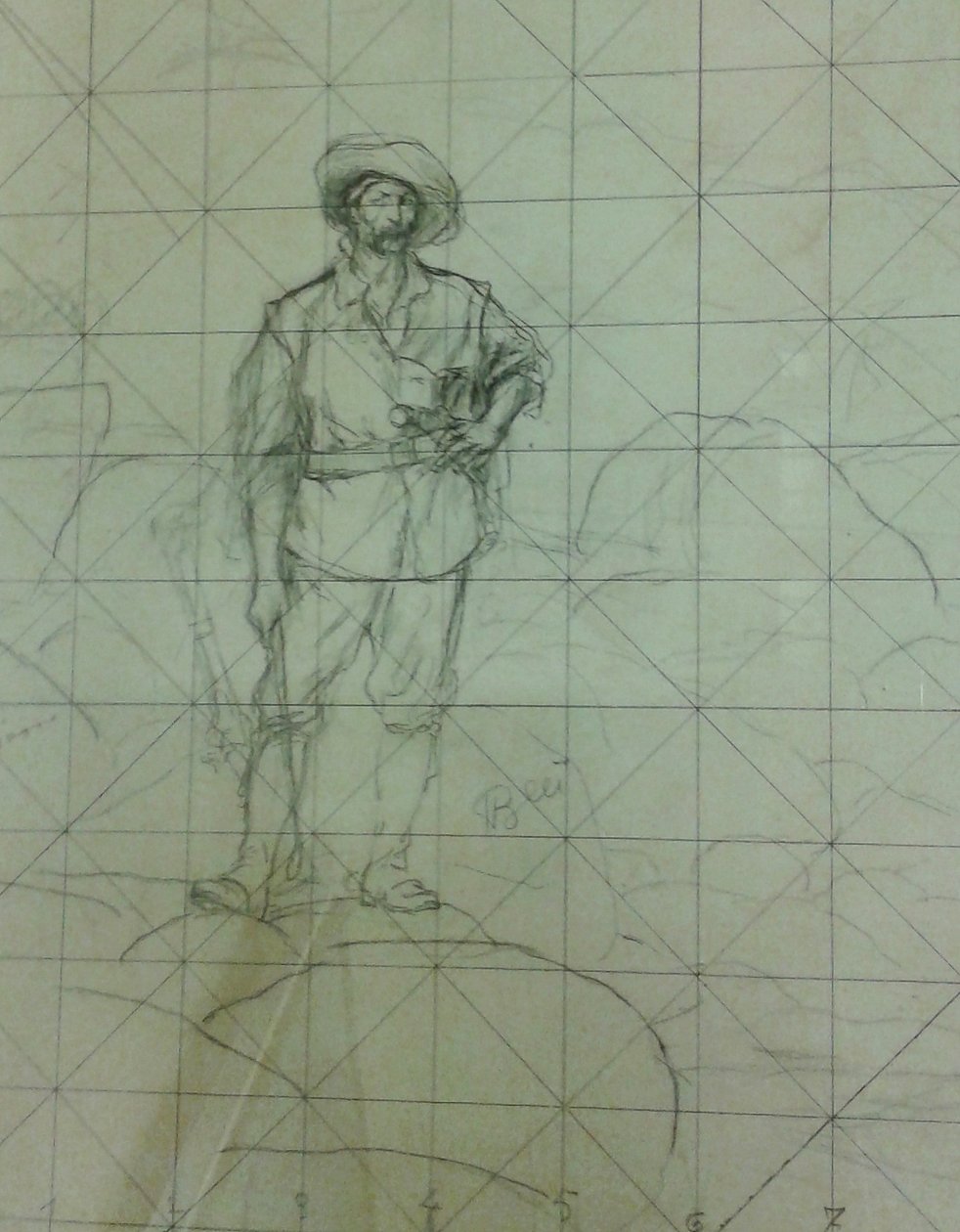 Névtelen [Study for Bandeirante or The Trailblazer], a Studies for the Bandeirantes sorozatból alkotó: Henrique Bernardelli