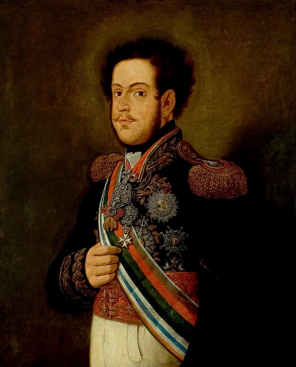 D. Pedro I. portréja alkotó: Henrique Jose da Silva