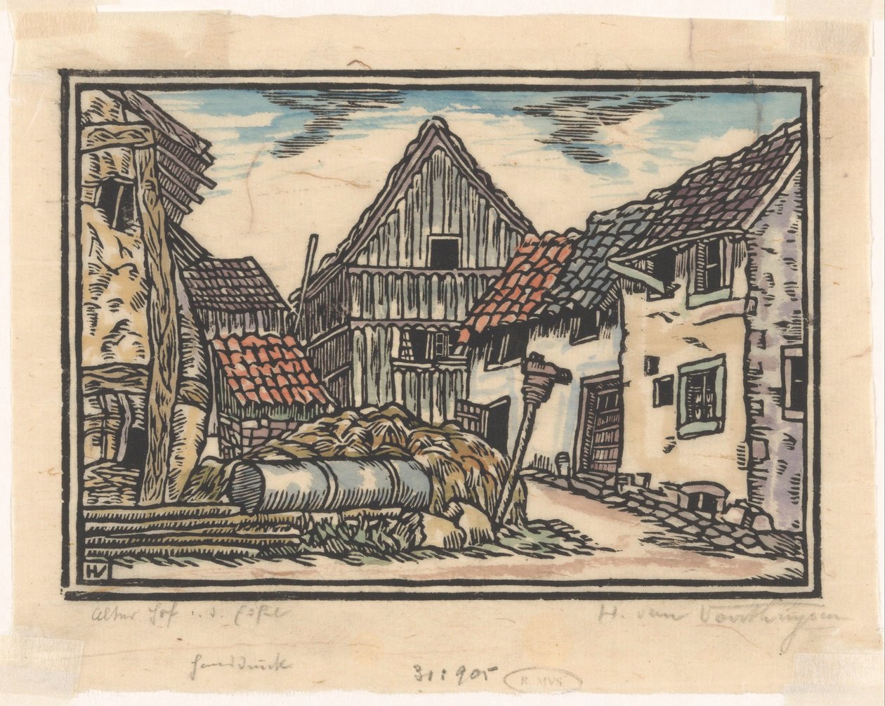 Farm az Eifelben alkotó: Henriëtte van Hove (signed by artist)