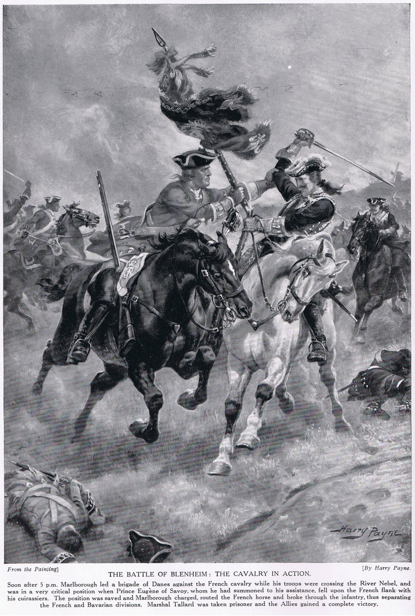 A blenheimi csata, 1910 körül alkotó: Henry A. Payne