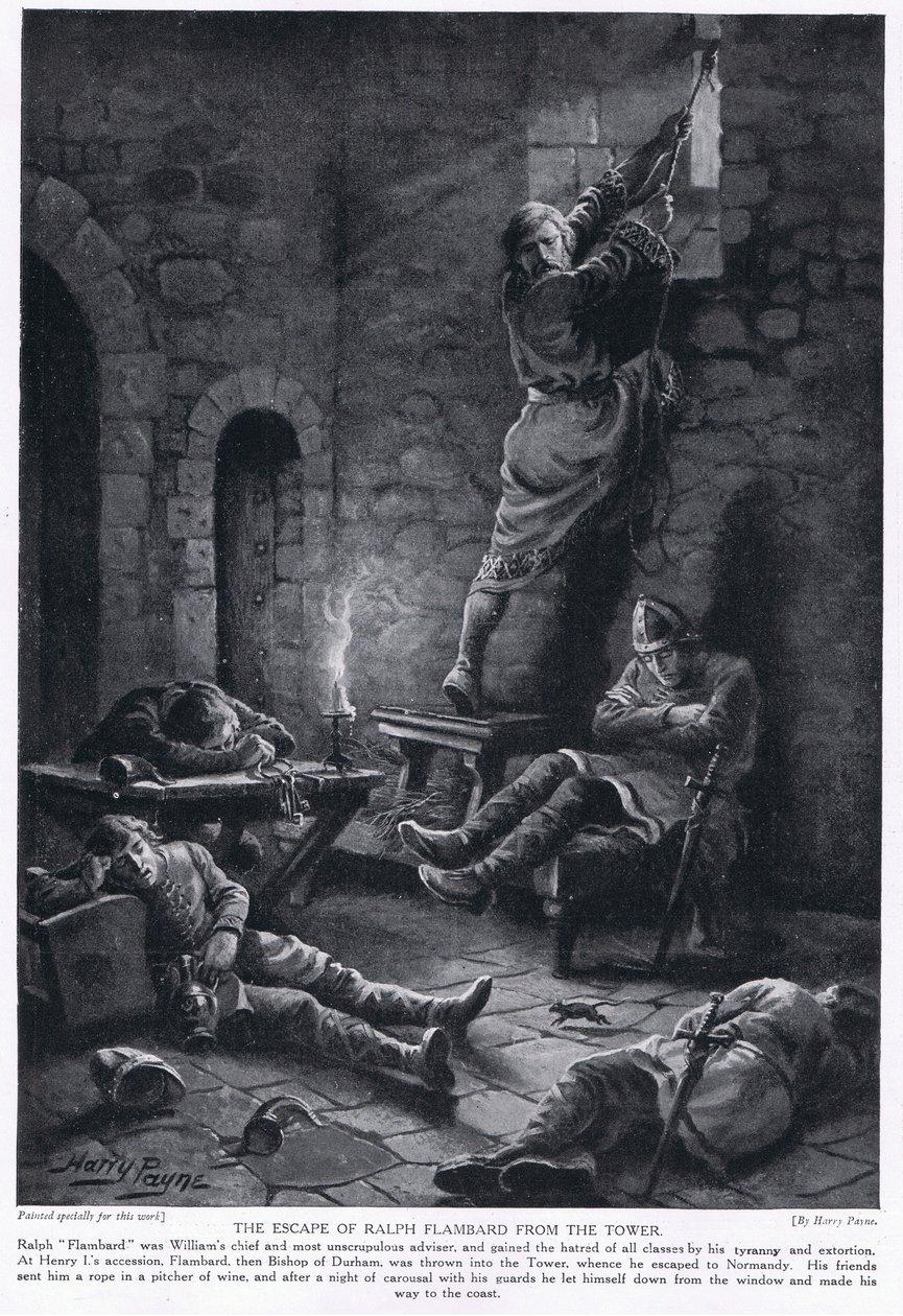 Ralph Flambard szökése a toronyból, 1920-as évek alkotó: Henry A. Payne