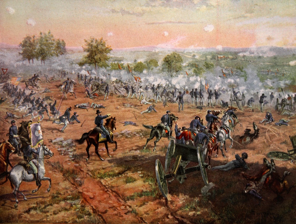 A gettysburgi csata, 1863. július 1-3 alkotó: Henry Alexander Ogden