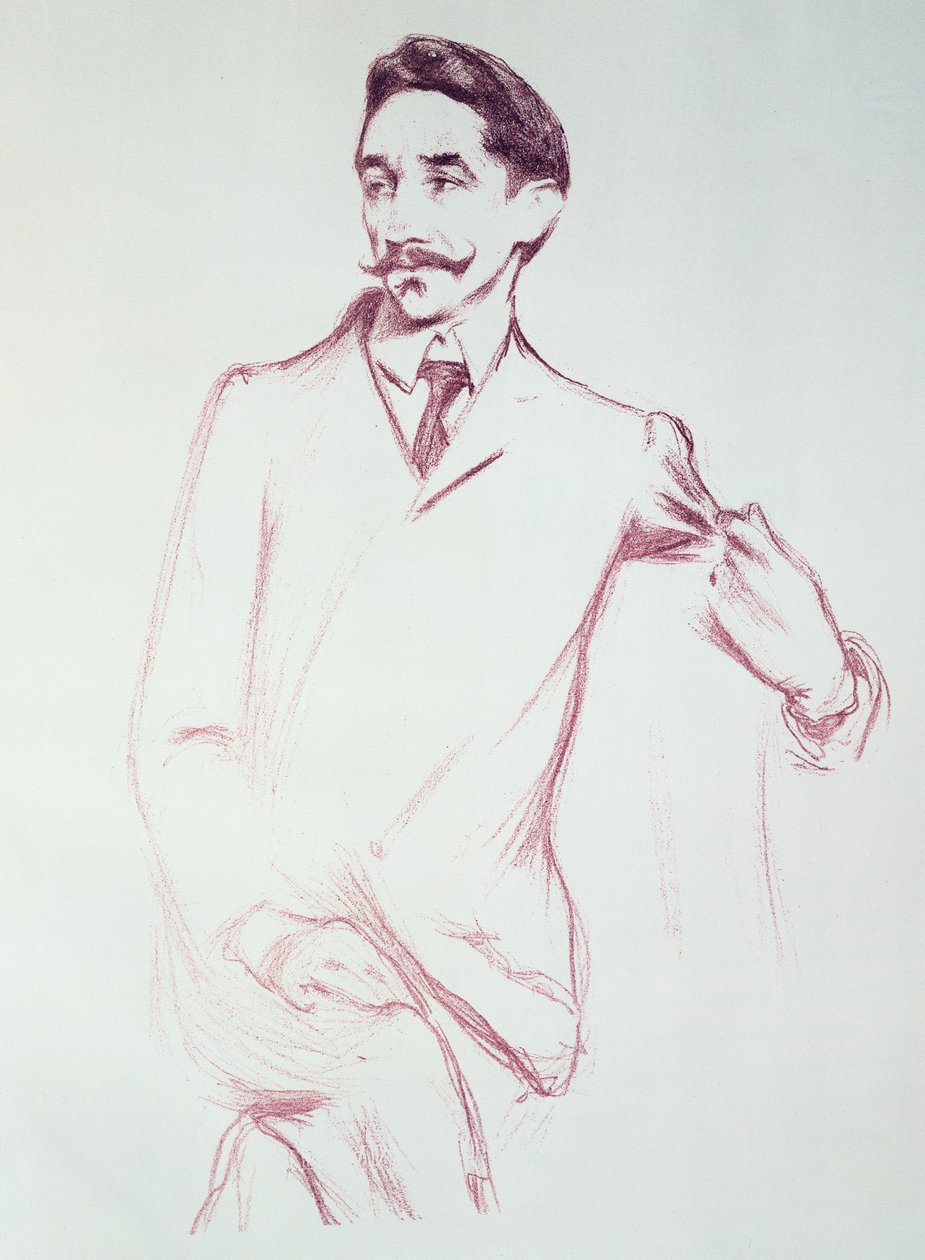 Robert de Montesquiou (1855-1921) portréja 1901 (színes kréta papíron) alkotó: Henry Bataille