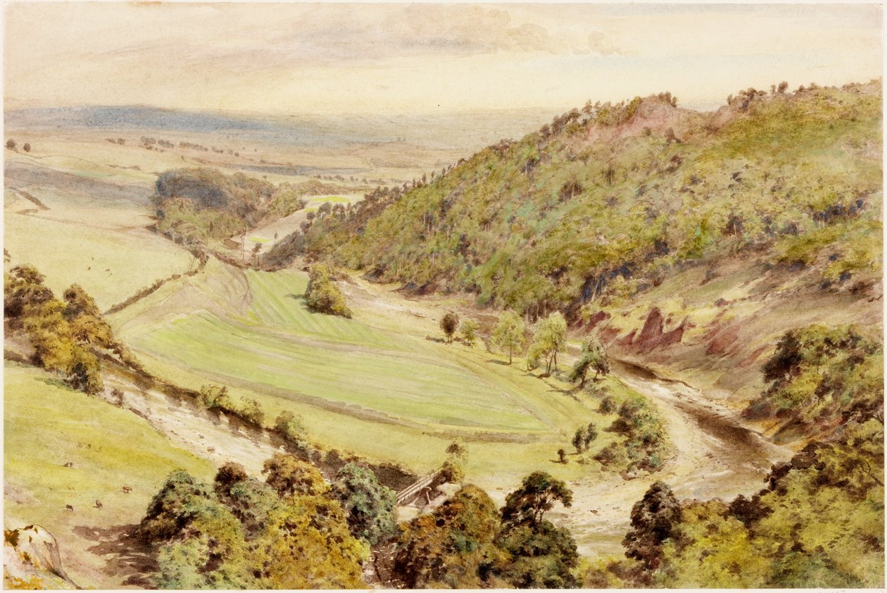 Birdoswald (ceruza és akvarell papíron (kártyára ragasztva)) alkotó: Henry Burdon Richardson