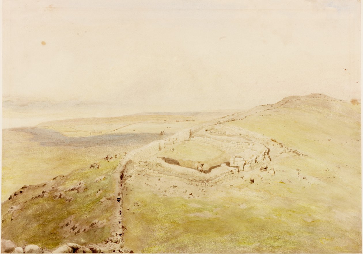 Cawfields Milecastle (testszín) alkotó: Henry Burdon Richardson