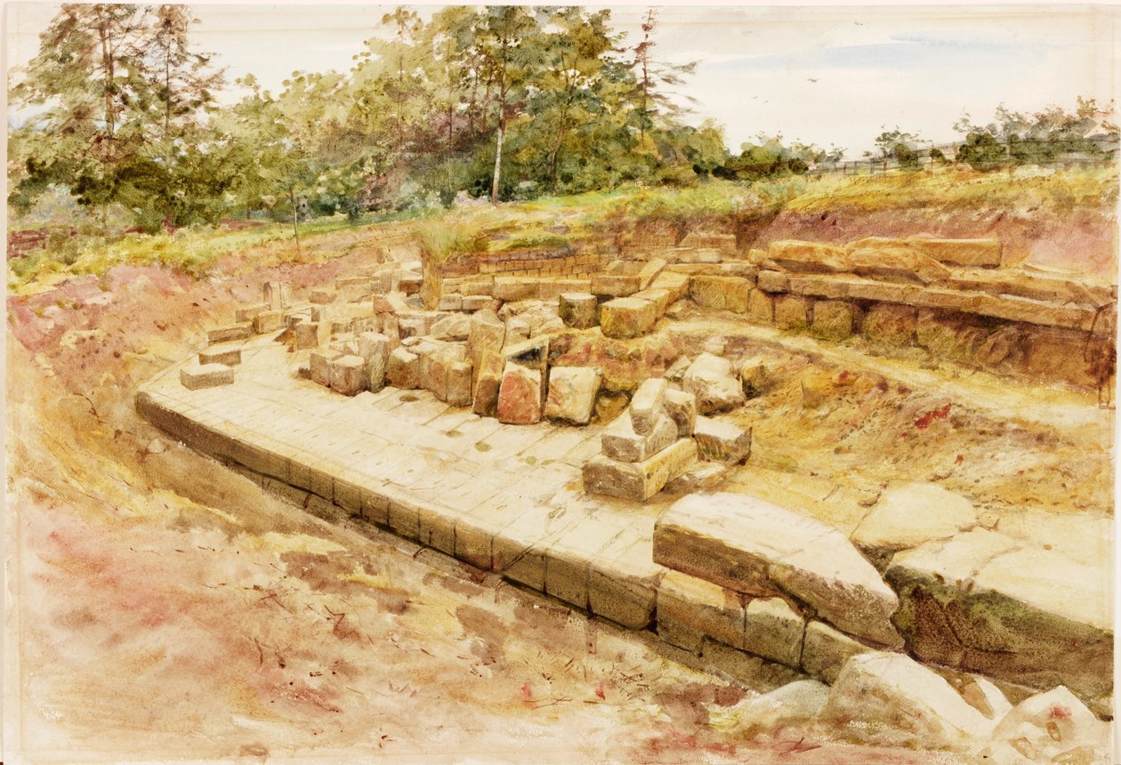 Cilurnum (guache, ceruza és wc papíron) alkotó: Henry Burdon Richardson