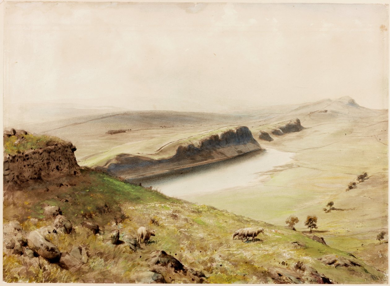 Crag Lough (testszín) alkotó: Henry Burdon Richardson