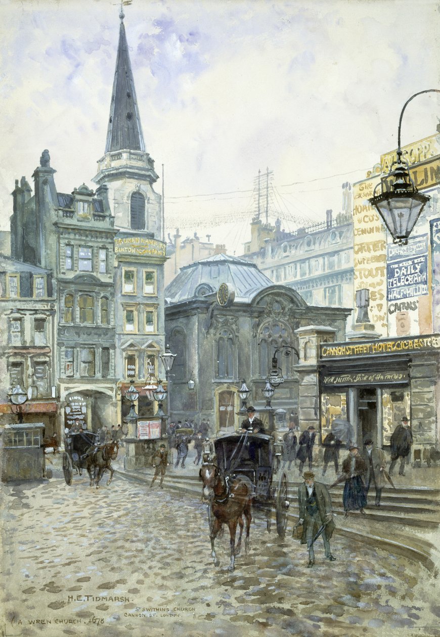 St. Swithin templom: Cannon Street alkotó: Henry Edward Tidmarsh