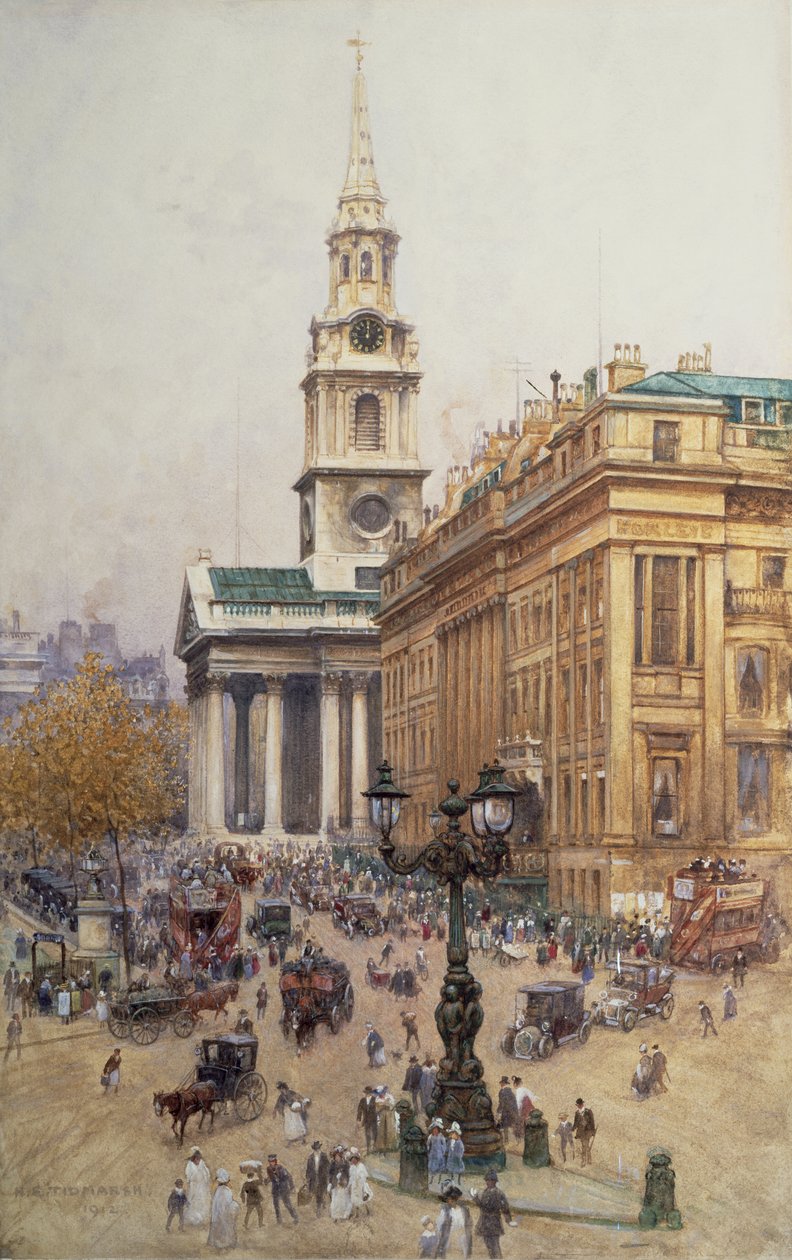 Trafalgar Square, 1912 alkotó: Henry Edward Tidmarsh