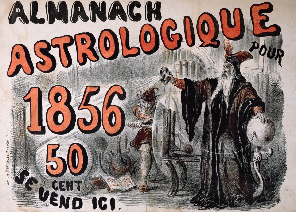 Asztrológiai almanach, 1856 alkotó: Henry Emy