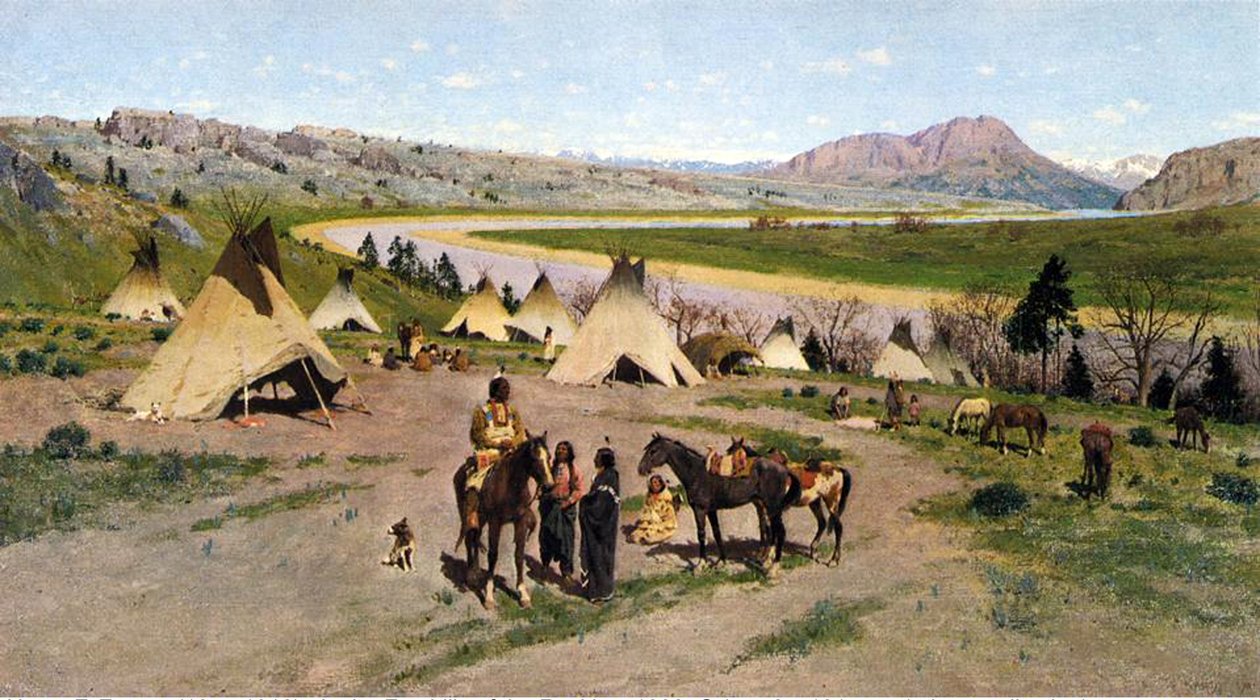 A Sziklás-hegység lábánál, 1898 alkotó: Henry Francois Farny