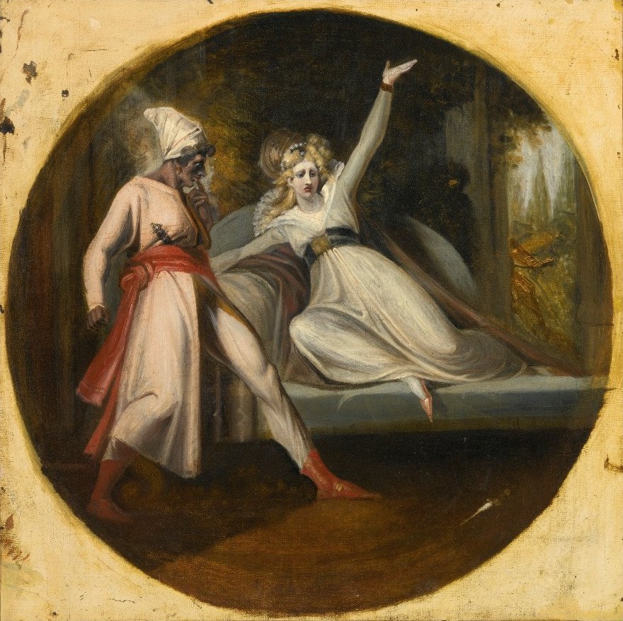 Leonore felfedezi az Alonzo bal tőrét alkotó: Johann Heinrich Füssli