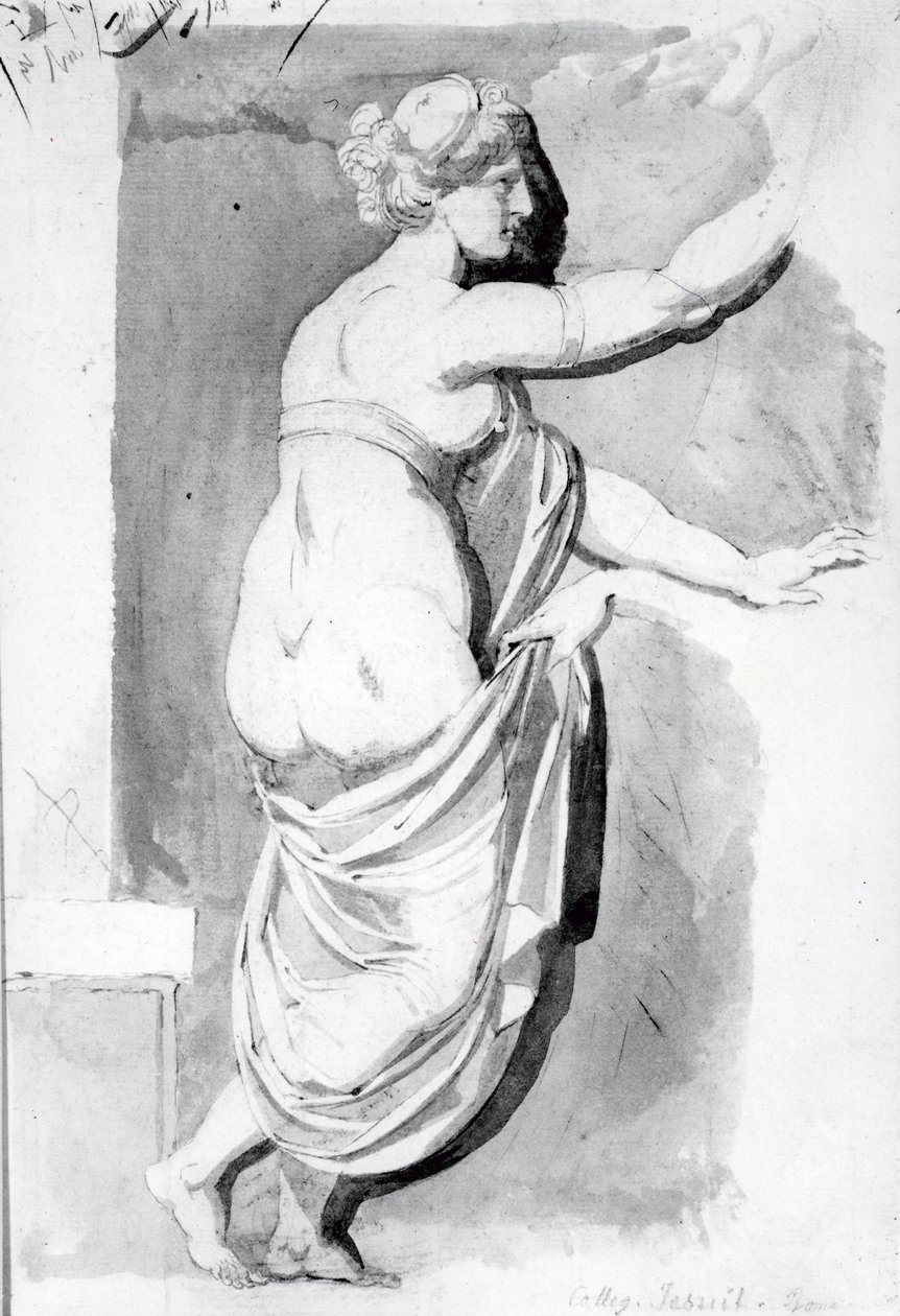 Ábratanulmány a „Roman Album”-ból, 1770 (toll, tinta és mosás papíron) alkotó: Johann Heinrich Füssli