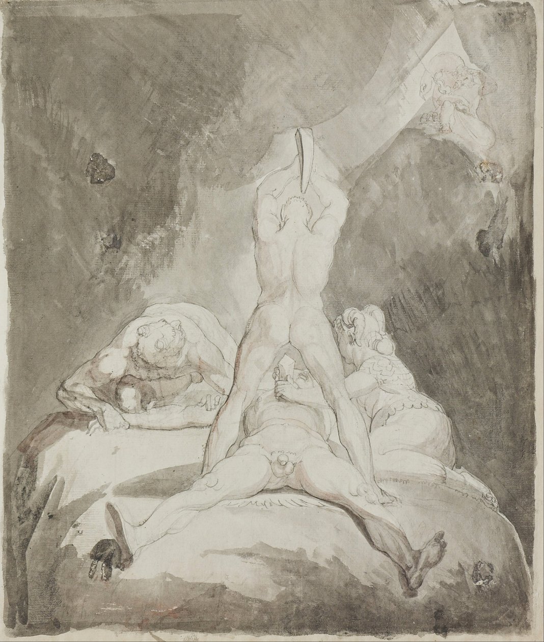 Héphaisztosz, Bia és Krátó Prométheusz biztosítása a Kaukázus hegyén alkotó: Johann Heinrich Füssli