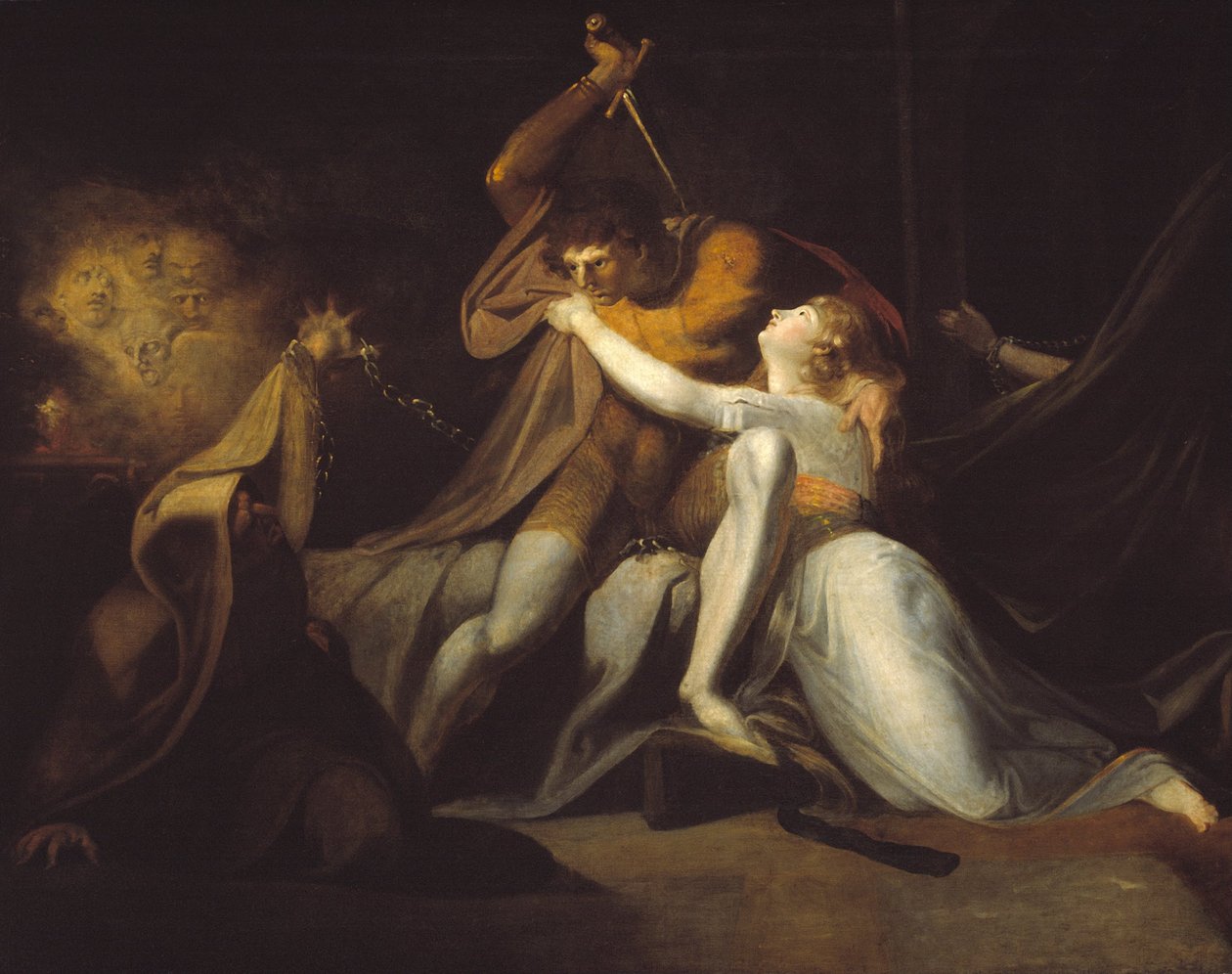 Percival Belisane szállítása Urma varázslatából alkotó: Johann Heinrich Füssli