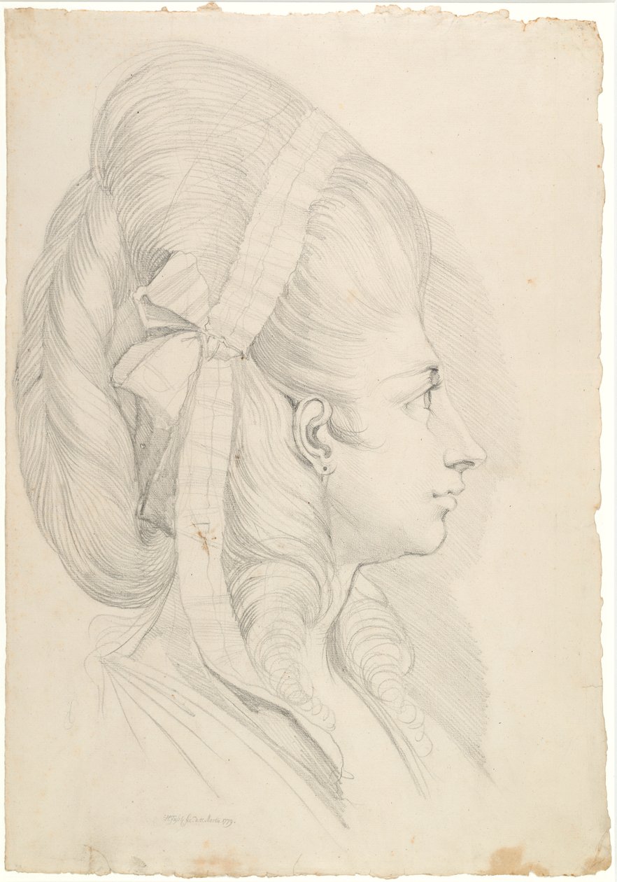 Anna Magdalene Schweizer, született Hess portréja alkotó: Johann Heinrich Füssli