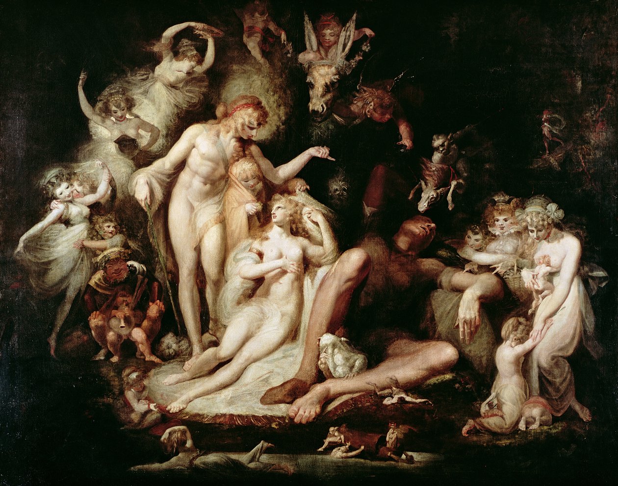 Titánia ébredése, 1785-90 körül alkotó: Johann Heinrich Füssli