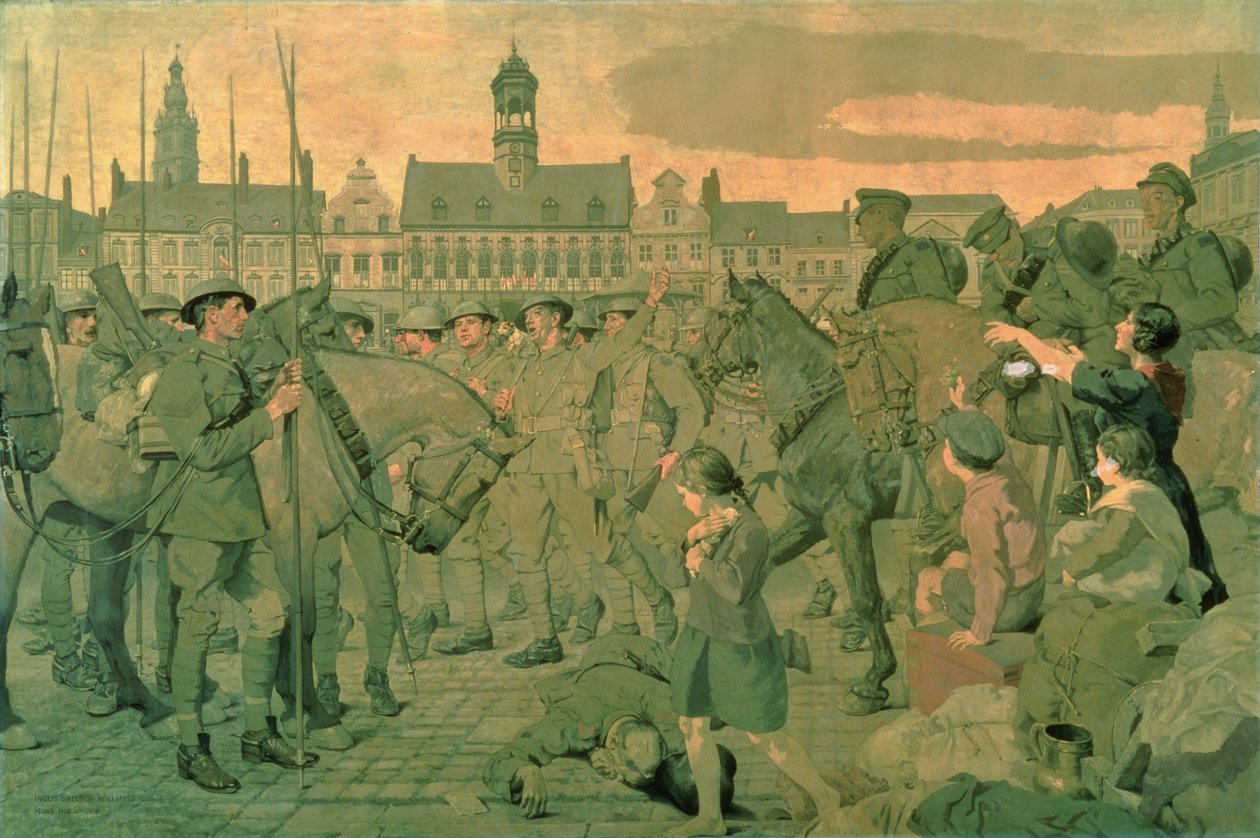 Visszatérés Monsba, 1920 alkotó: Henry Inglis Jodrel Sheldon Williams