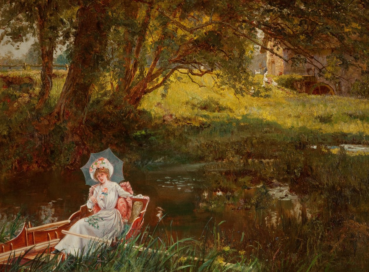 Lady in a Punt alkotó: Henry John Yeend King