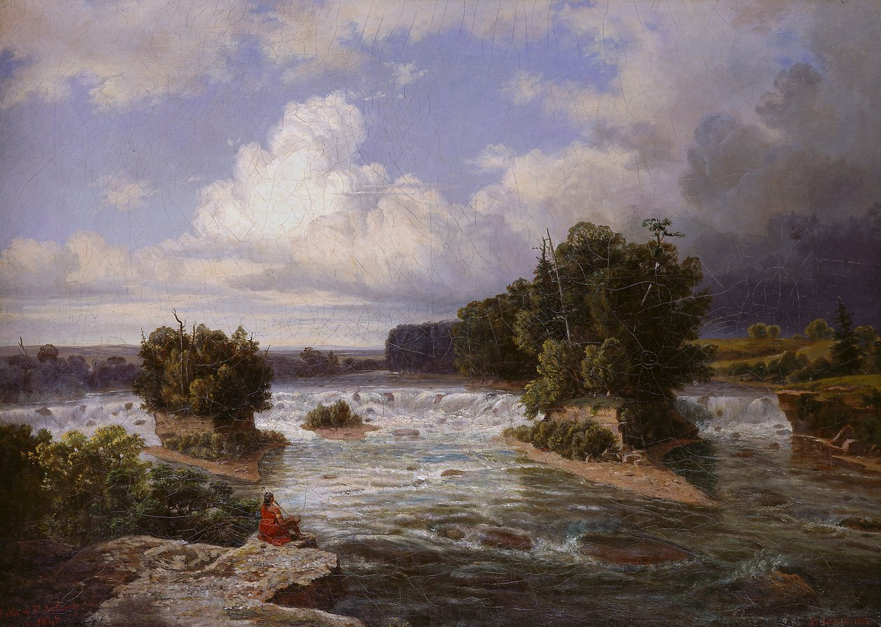 Szent Antal-vízesés 1848-ban, 1855-ben alkotó: Henry Lewis