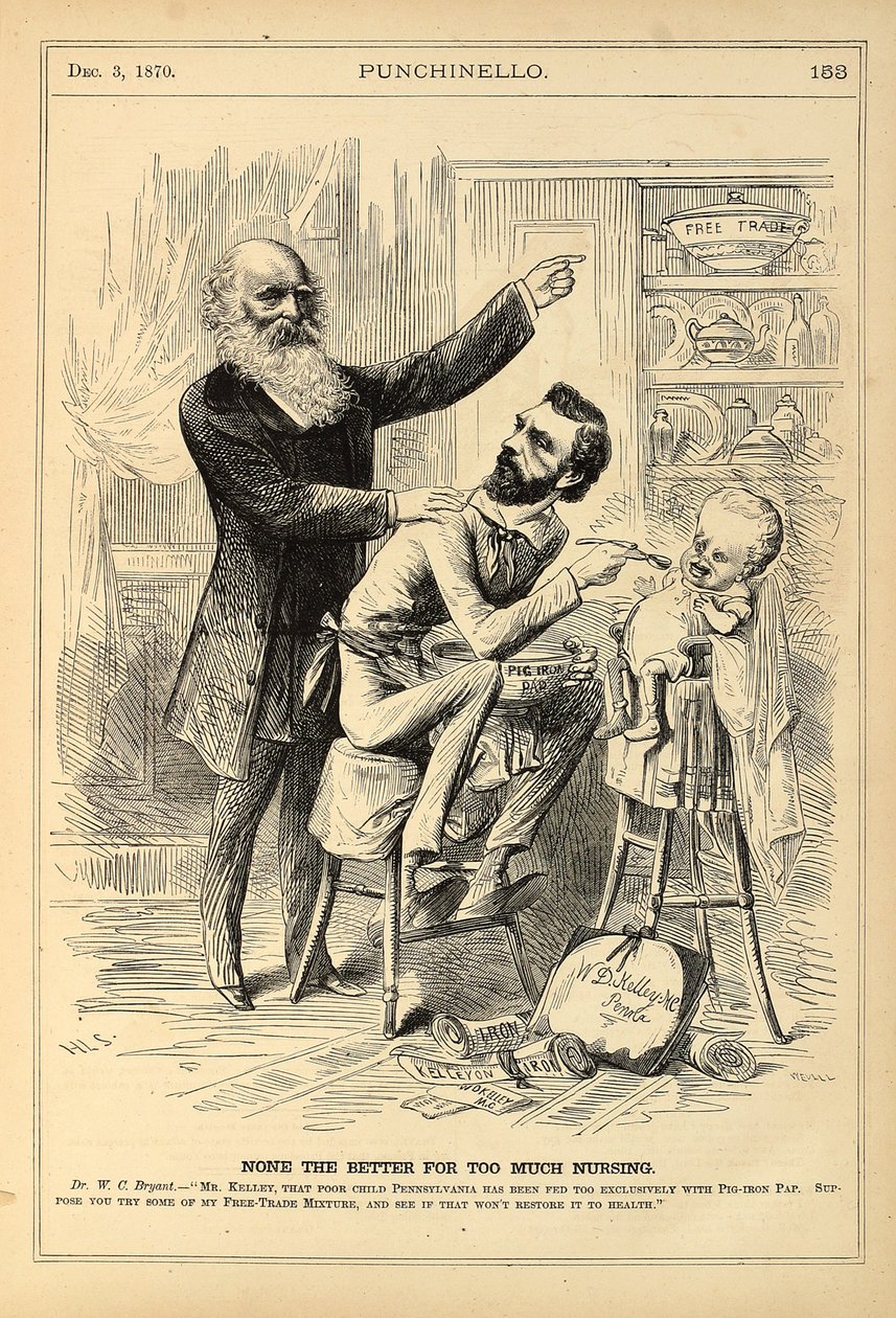 None the Better for Too Much Nursing, metszett George Wevill, 1870-es fametszet alkotó: Henry Louis Stephens