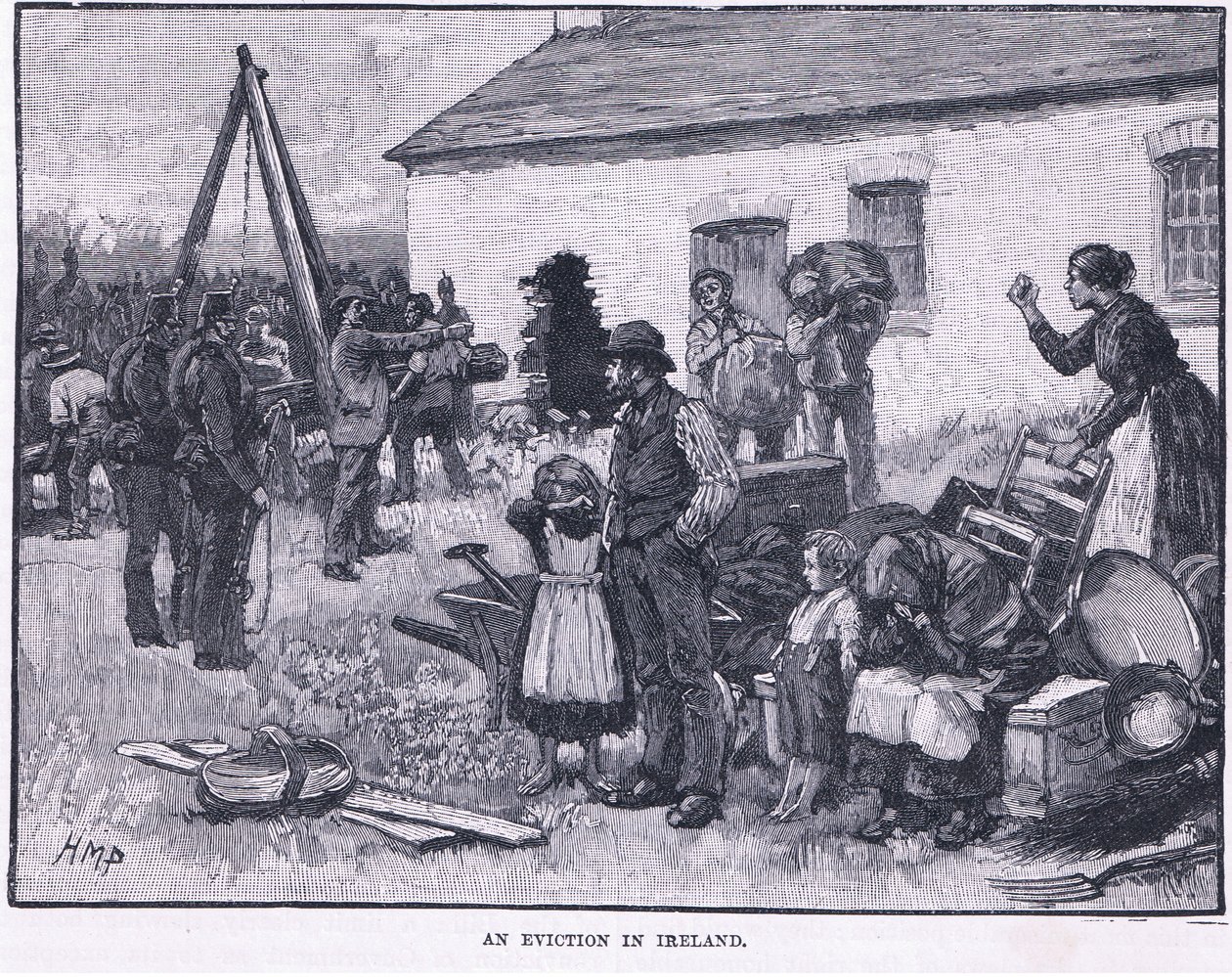 Kilakoltatás Írországban i.sz. 1870-ben alkotó: Henry Marriott Paget
