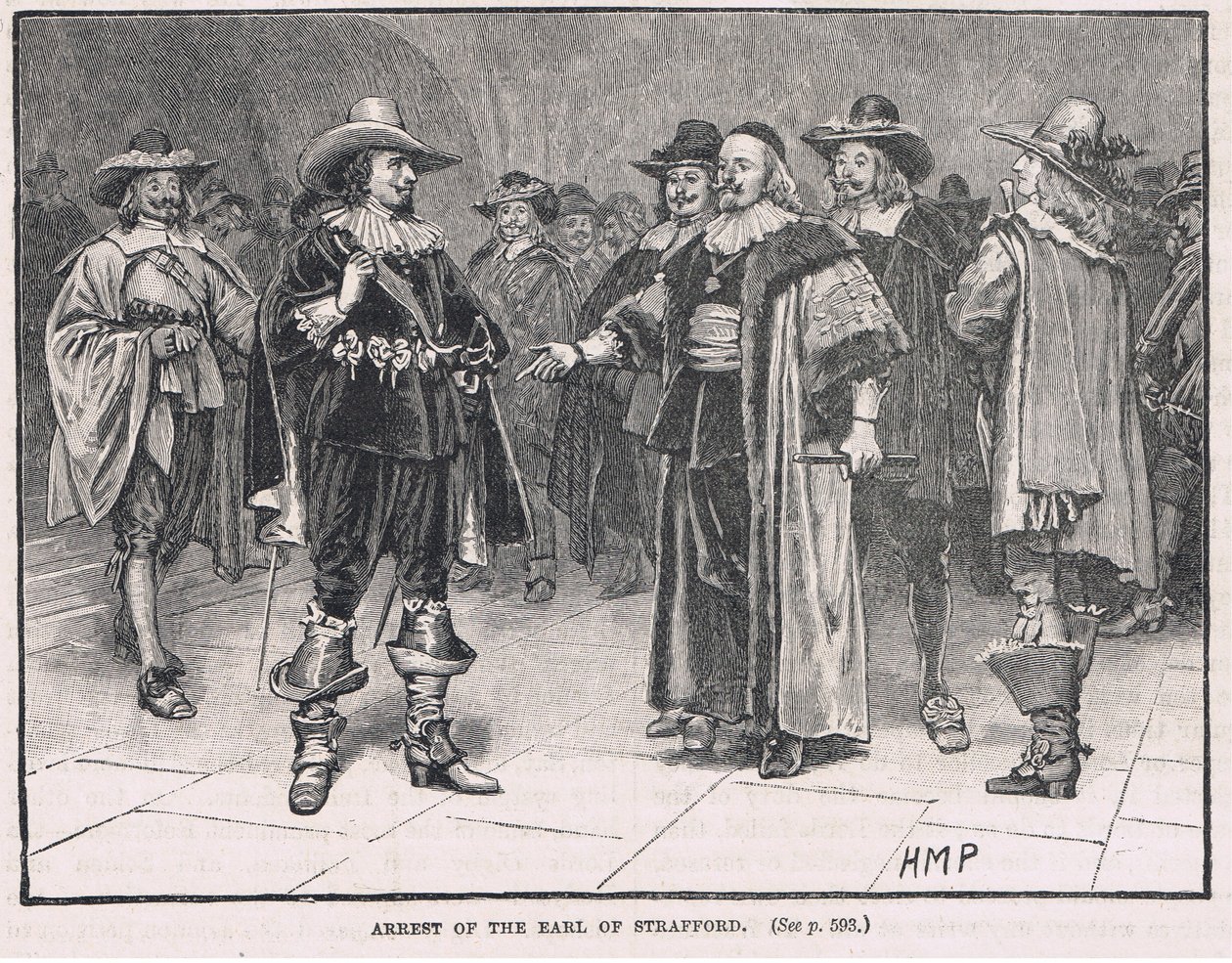 Strafford grófjának letartóztatása 1640 alkotó: Henry Marriott Paget