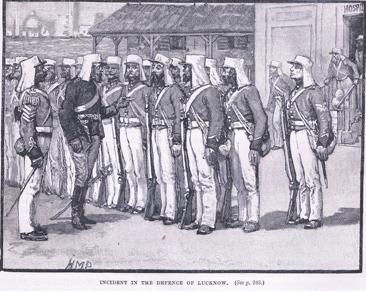 Incidens Lucknow védelmében 1857-ben alkotó: Henry Marriott Paget