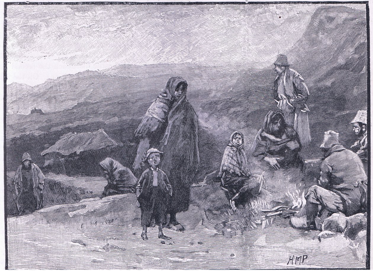 Ír utazók 1836 körül alkotó: Henry Marriott Paget