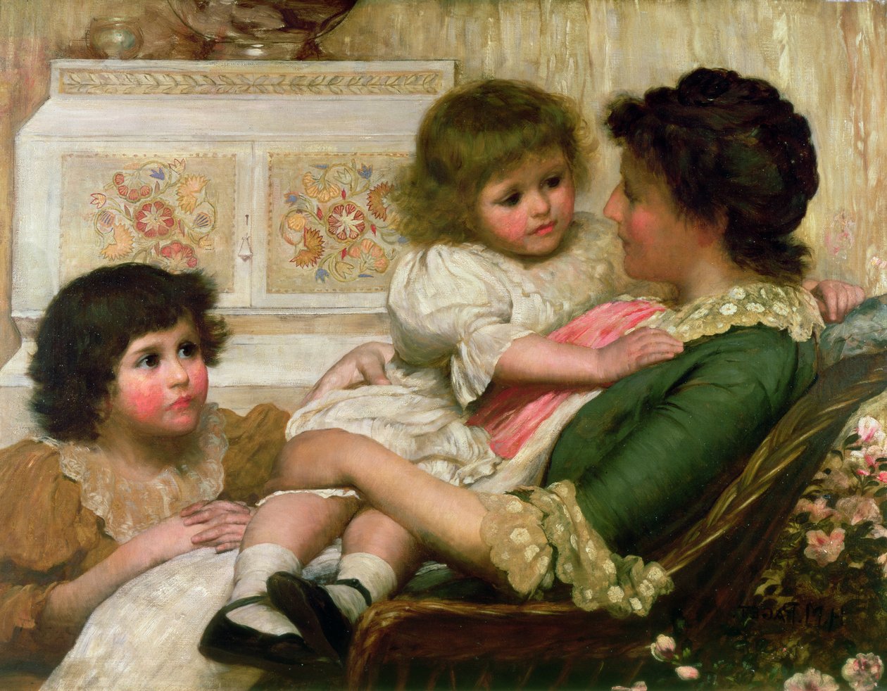 A művész felesége és két lánya alkotó: Henry Marriott Paget