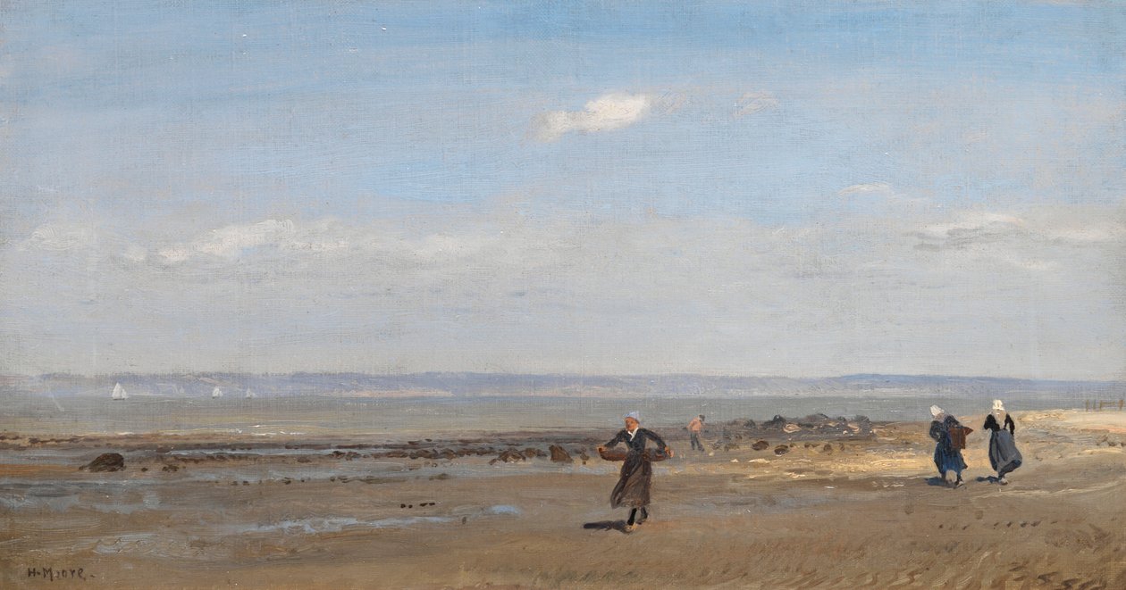 Nők a tengerparton apálykor alkotó: Henry Moore