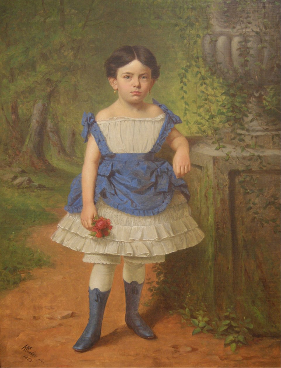 Elizabeth Moerlein arcképe, 1869 alkotó: Henry Mosler