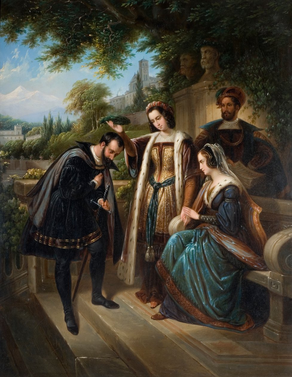 Izabella királynő és Kolumbusz alkotó: Henry Nelson O