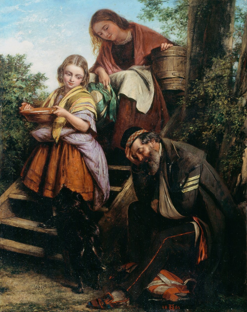 A katona visszatérése, 1861 körül alkotó: Henry Nelson O