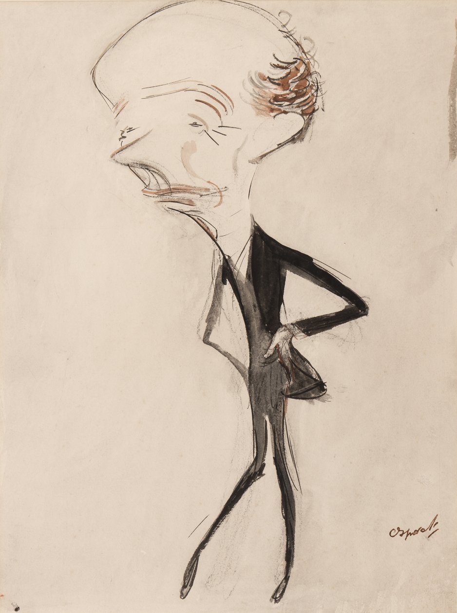 James Welch, 1908 körül (toll, ecset, tinta és wc, papír) alkotó: Henry Ospovat