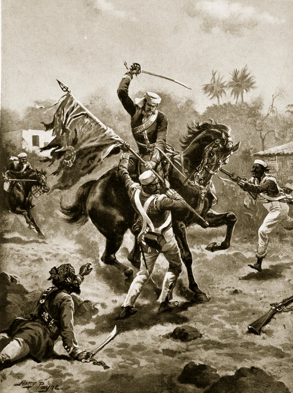 Roberts hadnagy 1858. január 2-án megnyerte a V.C.-t alkotó: Henry Payne